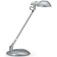 MAULstorm bureaulamp, LED, op voet, zilver