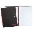 Oxford BLACK N' RED spiraalblok karton, 140 bladzijden ft A4, gelijnd