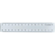 Q-CONNECT meetlat, transparant polystereen, 15 cm