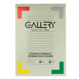 Gallery Steinbach tekenblok, gekorreld, ft 21 x 29,7 cm (A4), 200 g/m², blok van 20 vel