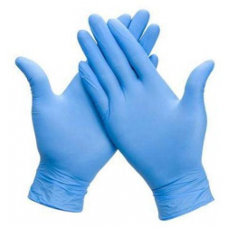Handschoenen uit nitril, medium, blauw, pak van 100 stuks