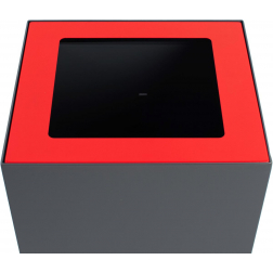 V-Part top voor modulaire afvalbak 85 l en 90 l, rood