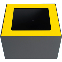 V-Part top voor modulaire afvalbak 85 l en 90 l, geel