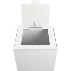 V-Part top met klep voor modulaire afvalbak 85 l en 90 l, wit