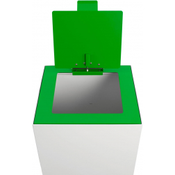 V-Part top met klep voor modulaire afvalbak 85 l en 90 l, groen