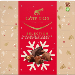 Côte d'Or chocolade adventskalender, doos van 235 g