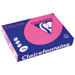 Clairefontaine Trophée Pastel, gekleurd papier, A4, 120 g, 250 vel, felroze
