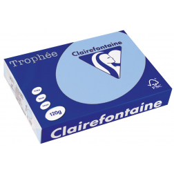 Clairefontaine Trophée Pastel, gekleurd papier, A4, 120 g, 250 vel, helblauw