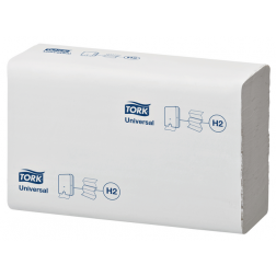 Handdoek Tork Xpress H2 multifold universal vouwhanddoeken 1 laags wit 471093