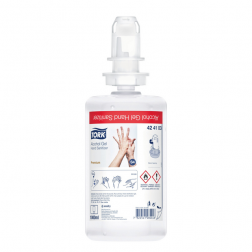 Alcoholgel Tork S4 voor handdesinfectie ongeparfumeerd 1000ml 424103