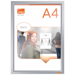 Nobo Impression clicklijst, ft A4, met geanodiseerd frame