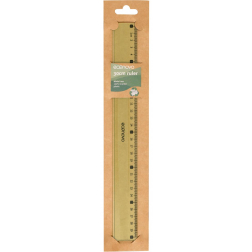 Econovo meetlat, uit gerecycleerd plastic, 30 cm, groen, blister 1 stuk