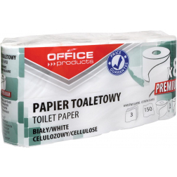 OFFICE products toiletpapier, 3-laags, 150 vel,wit, pak van 8 rollen