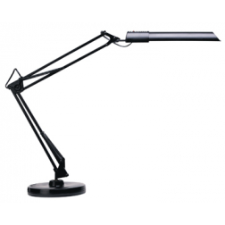 Unilux bureaulamp Swingo, spaarlamp, zwart