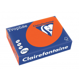 Clairefontaine Trophée Intens, gekleurd papier, A4, 210 g, 250 vel, kardinaalrood