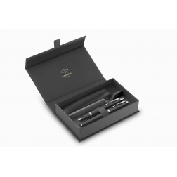 Parker IM vulpen en balpen, duoset, giftbox en etui, zwart