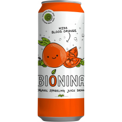 Bionina Miss Blood Orange, blik van 33 cl, pak van 12 stuks
