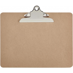 MAUL klemplaat Classic, hardboard karton, A4 liggend, bruin