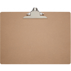 MAUL klemplaat Classic, hardboard karton, A3 liggend, bruin