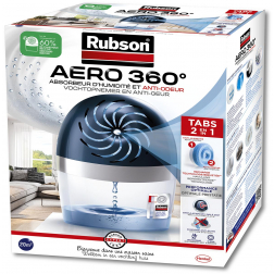 Rubson navulbare ontvochtiger AERO 360, werkt met tabs van 450 gram
