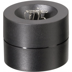 MAUL papercliphouder Pro ECO magnetisch, Ø7.3x6cm, 85% gerecycled kunststof zwart