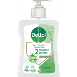 Dettol handzeep Hydrate, aloë vera en bamboe, flacon van 250 ml