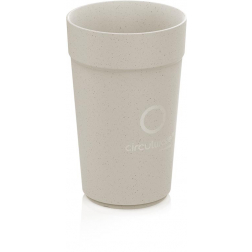 Conpax Circulware beker, 400 ml, PP, beige, pak van 16 stuks