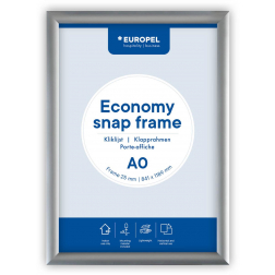 Europel clicklijst Economy, lijst 25 mm, ft A0, zilver