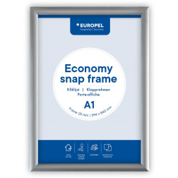 Europel clicklijst Economy, lijst 25 mm, ft A1, zilver