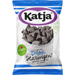 Katja Drop Haringen, gesuikerde zoute drop met salmiak, zak van 295 g