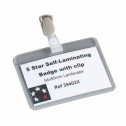 STAR zelflaminerende badge