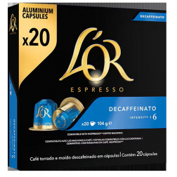 Douwe Egberts L'Or Intensity koffiecapsules, Decaffeïnato, pak van 20 stuks