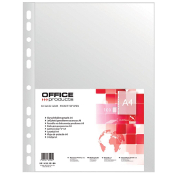 OFFICE products showtas, gekorreld, A4, 45 micron, pak van 100 stuks