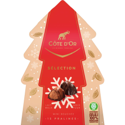 Côte d'or chocolade Selection kerstboom, doos van 130 g