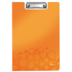 Leitz WOW klemplaat met omslag, ft A4, oranje