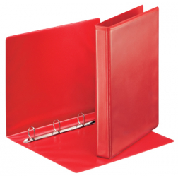 Esselte personaliseerbare ringmap, 4 O-ringen 25 mm, rood