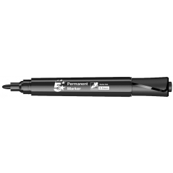 5 Star permanent marker ronde punt, schrijfbreedte 1 - 3 mm, zwart