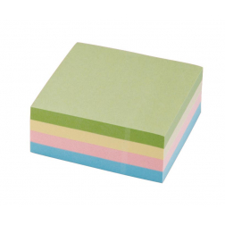 5 Star Re-Move Note Cube ft 76 x 76 mm, pastelkleuren, blok van 320 vel