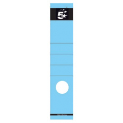 5 Star rugetiketten 8 cm, lang, blauw, pak van 10