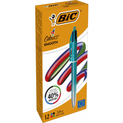 BIC Colours Smooth Gradiant 4-kleurenbalpen, medium, groen