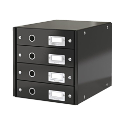 Ladenbox Leitz WOW Click & Store 4 laden zwart