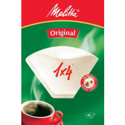 Melitta koffiefilter 1 x 4, pak van 40 stuks