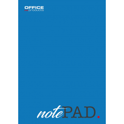 OFFICE products schrijfblok, 60 g/m², ft A4, geruit, blok van 100 vel