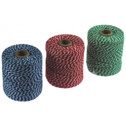 Katoentouw, klos van 100 g, ongeveer 100 meter, geassorteerde kleuren, pak van 5 stuks