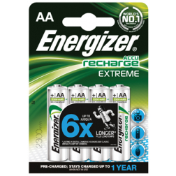 Energizer oplaadbare batterijen HR06, 4 stuks, AA