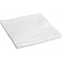 Servetten, ft 24 x 24 cm, 2-laags, wit, pak van 10 x 400 stuks
