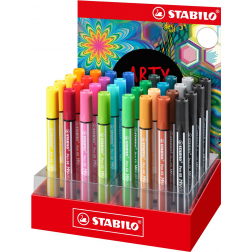 STABILO pen 68 viltstift MAX ARTY, display van 32 stuks, assorti