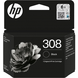 HP inktcartridge 308, 160 pagina's, OEM 7FP21UE, zwart