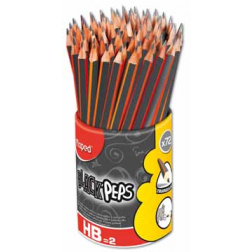 Maped potlood Black'Peps HB, pot met 72 stuks, zonder gum