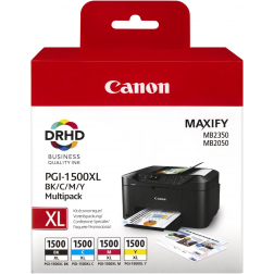 Canon inktcartridge PGI-1500XL, 1.020 - 1.200 pagina's, OEM 9182B010, 4 kleuren